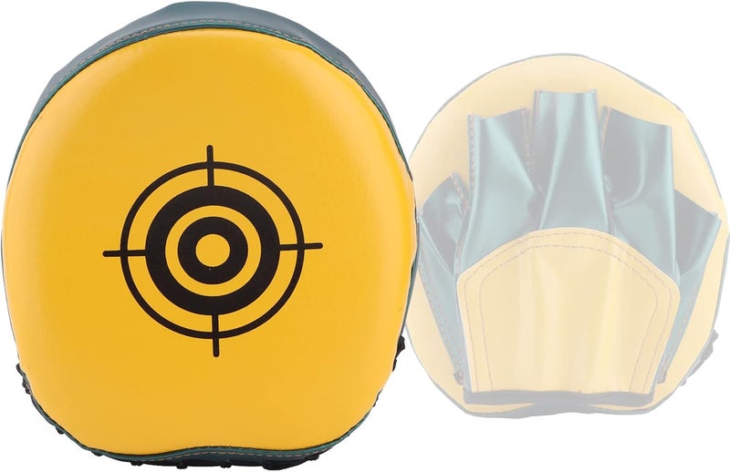 OUKENS Boxing Pads Mini Focus Mitts,PU Leather Boxing Curved Focus Punching Mitts Kids Mini Boxing Gloves Pads Boxing Target Pads for Kickboxing, MMA, Muay Thai, Punching Target, Martial Arts - Image 1